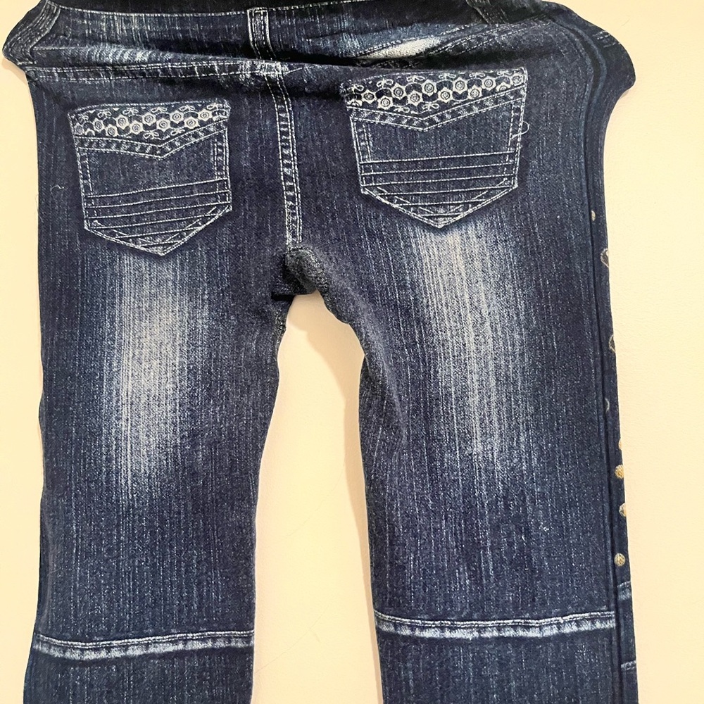 Jean jeggins ( fit like leggings with invisible pockets style)